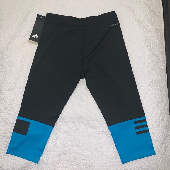Adidas Girl's Capri Tights Size M - Picture 2 of 4